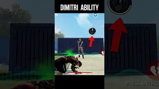 Dimitri Character Ability Change Test & Gameplay 🔥 #shorts #freefire #srikantaff