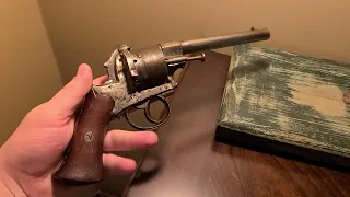 French Lefaucheux M1858 Napoleon III Era Pinfire Revolver