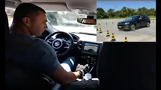 MANOBRA EVASIVA COM O CARRO REVERSÃO DE RÉ