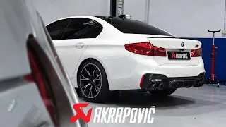 BMW M5 F90 COMPETITION AKRAPOVIC EXHAUST | LOUD FLY BY SOUND