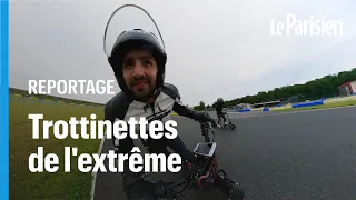 130km/h sur une trottinette électrique : bienvenue au trottinodrome