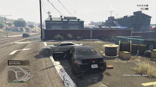 Grand Theft Auto V Franklin driving fast car on full speed