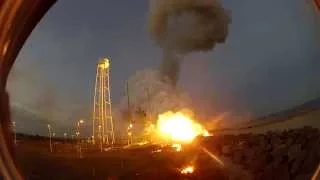 GoPro Hero Camera Captures Awesome Sight Of Antares Orb-3 Rocket Explosion