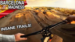 RIDING THE SICKEST MTB DIRT JUMP TRAILS IN EUROPE & URBAN FREERIDE IN BARCELONA CITY!