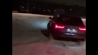 Audi Rs6 C7 - Snow drifting, Sick Exhaust