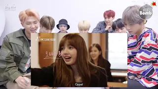 BTS Reaction to BLACKPINK Diaries cute and funny moments