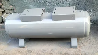 How Air Compressor Tank Manufactured | Wonderful skill of colour painting - Air Machinery