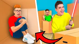 EXTREME HIDE AND SEEK IN BOXES CHALLENGE ! *Part 3*