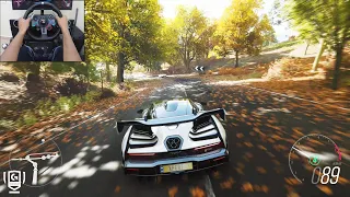 McLaren Senna - Forza Horizon 4 | Logitech g29 gameplay