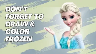How to draw a Elsa [frozen] step by step