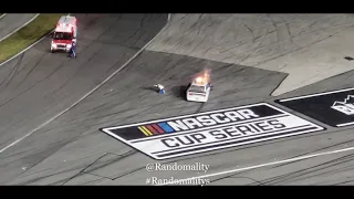 2020 Daytona 500 Fiery Crash  Ryan Newman #6 aftermath