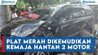 Viral Mobil Plat Merah Dikemudikan Remaja Tabrak Dua Motor dan Tiang Listrik