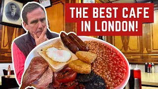 Reviewing a HUGE BREAKFAST at E Pellicci's - The BEST CAFE in LONDON!