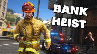 Robbing Banks as Fake Firefighter in GTA 5 RP..