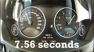 2016 BMW 320d (190PS) GT 0-160km/h 100mph with GPS data