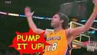 "THE MACHINE"  Sasha Vujacic - Gm.1 vs. Spurs -Lakers-Fan.com