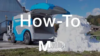 Ice resurfacer WM Mammoth: Empty snow tank