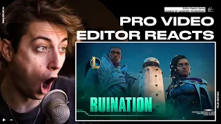 Video Editor Reacts to Ruination | Season 2021 Cinematic - League of Legends