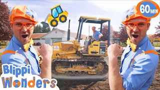 Blippi Learns About Bulldozers and Excavators! | Blippi & Blippi Wonders Educational Videos for Kids