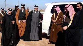 حضور الامير حسين ال خيون ومشايخ قبيله العبوده في ربوع عشائر ال عمر وبحضور الشيخ جليل ال دايش