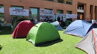 La movilización propalestina llega a la Complutense