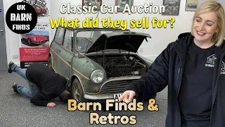 Classic Car Auction Prices October 2023 | UK Barn Finds Visits Manor Park Classics #classiccars