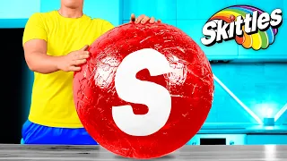 How To Make The World’s Largest DIY Skittles | Giant Skittles by VANZAI