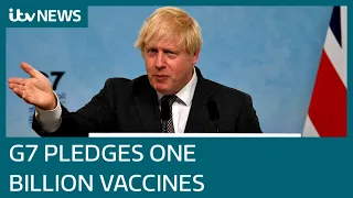 G7 pledge to donate one billion Covid vaccine doses as Cornwall summit comes to close | ITV News