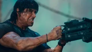 Рэмбо стреляет из пулемета PART 2 (Rambo scene with a machine gun)