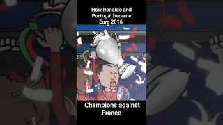 How Ronaldo and Portugal became Euro 2016 Champions against France #shorts