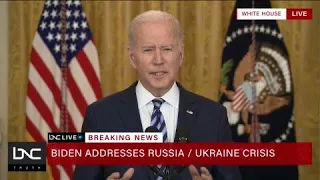 WATCH LIVE: President Biden Delivers Update on Russian Invasion of Ukraine