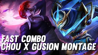 CHOU X GUSION MONTAGE / fast hand / freestyle / high damage | mobilelegend