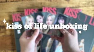 KISS OF LIFE debut era unboxing! ✧ no talking