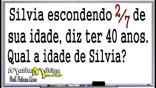 PROBLEMA DE MATEMÁTICA COM FRAÇÃO - NÍVEL 1 - #1 - Prof. Robson Liers - Mathematicamente