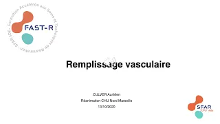 Remplissage vasculaire