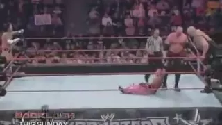 Kane & Big Show vs Cm Punk & Rey Mysterio (Superstars) - 1/2 (HQ)