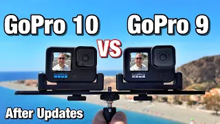 GoPro 9 VS GoPro 10 Camera Comparison - After Many Updates