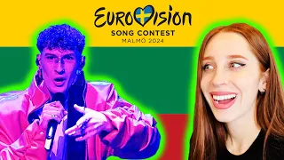 LET'S REACT TO LITHUANIA'S SONG FOR EUROVISION 2024 // SILVESTER BELT "LUKTELK"