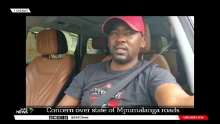 Motorists concerned about the state of Mpumalanga roads