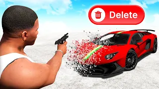 GTA 5 but EVERYTHING I Shoot Gets DELETED