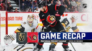 Vegas Golden Knights vs Ottawa Senator | February 24, 2024 | Game Highlights | NHL Regular Season