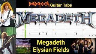 Elysian Fields - Megadeth - Guitar + Bass TABS Lesson