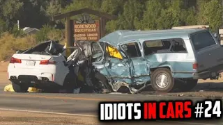 Hard Car Crashes & Idiots in Cars 2022 - Compilation #24