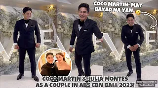 COCO MARTIN GANITO PALA MAGBIRO LAHAT NAPATAWA NIYA 😍 SWEET NILA NI JULIA MONTES SA ABSCBN BALL