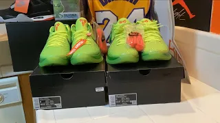 Real vs  rep Zoom Kobe  6 Protro  Grinches  , Grinchmas special!  grails  Recap Kobe grail