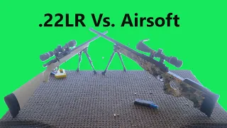 Testing Snipers (Airsoft vs .22LR)