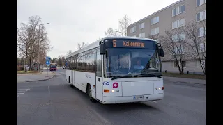 Bussar på Torikatu i Uleåborg den 15 maj 2024