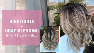Highlights + Gray Hair Blending with Mirella Manelli | Kenra Color | Kenra Professional