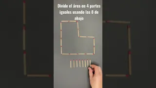 RAZONAMIENTO LÓGICO MATEMÁTICO Reto MATEMÁTICO RETO IMPOSIBLE con CERILLOS