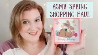 ASMR Dollar Tree & Target Easter/Spring Decor Shopping Haul Show & Tell (Soft Spoken/Whisper) 🛒🐰🌷🐣